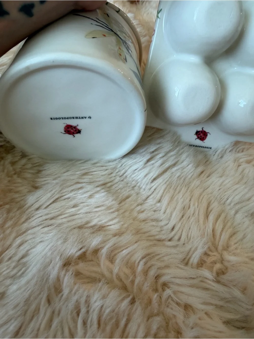 Anthropologie Egg Crate & Butter Bell